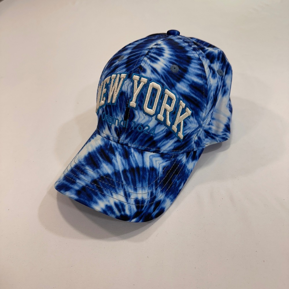 Robin Ruth New York Tieโ Dye Baseball Cap Mens Womens OSFM Blue White | NYC Core